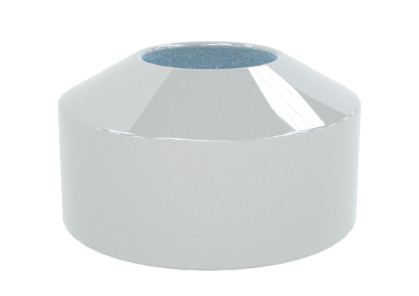 PERMA-CAST  Escutcheon Plate Extra Tall White Aluminum 